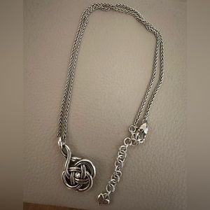 Brighton Interlok Mini Necklace silver plated